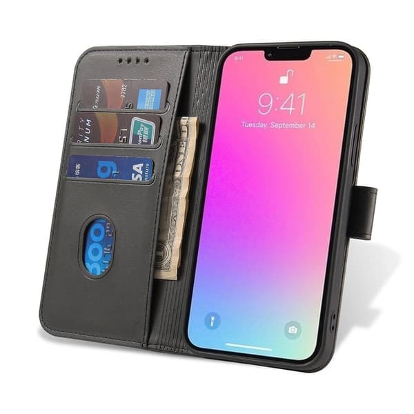 Konstläderfodral till Samsung Galaxy A56 - Svart