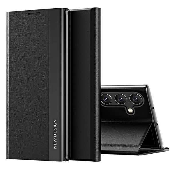 Flip-etui med stativ for Samsung Galaxy A56 - Svart