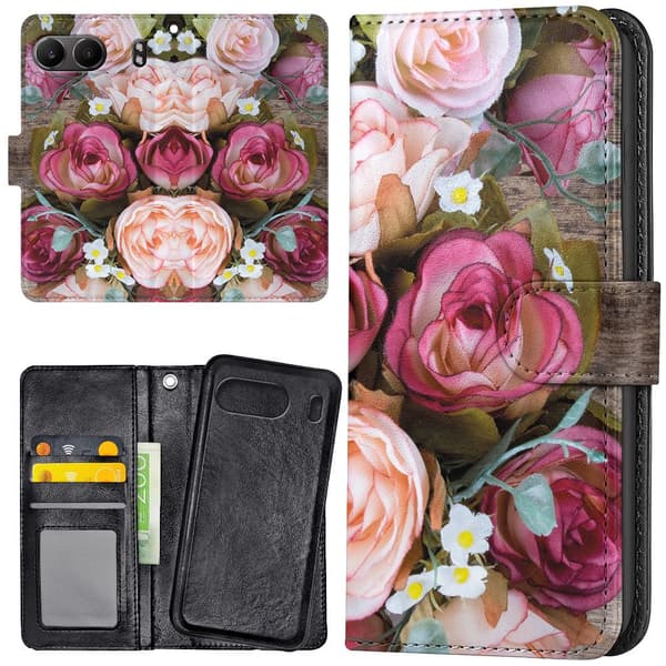 OnePlus Nord 4 - Mobilcover/Etui Cover Blomster