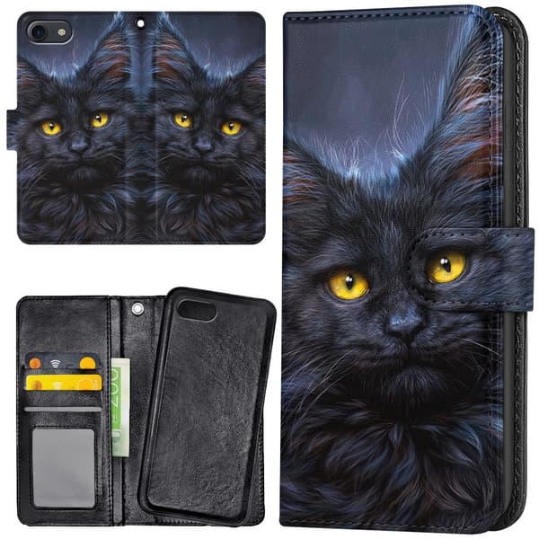 iPhone 16e - Lompakkokotelo/Kuoret Musta Kissa