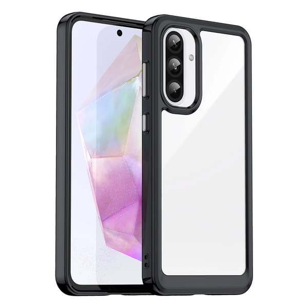 Outer Space Shell, jossa on svart kehys Samsung Galaxy A56:lle