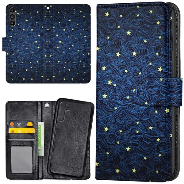 Samsung Galaxy S25 - Lommebok Deksel Stjernemønster