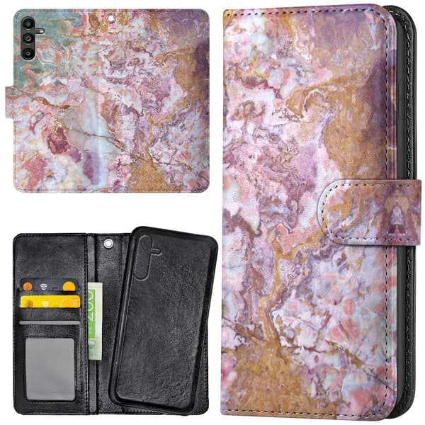 Samsung Galaxy S25 - Lommebok Deksel Marmor