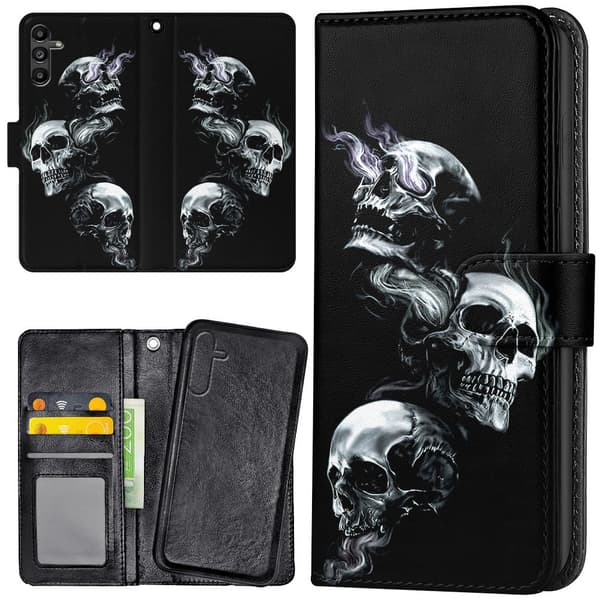Samsung Galaxy S25 - Lommebok Deksel Skulls