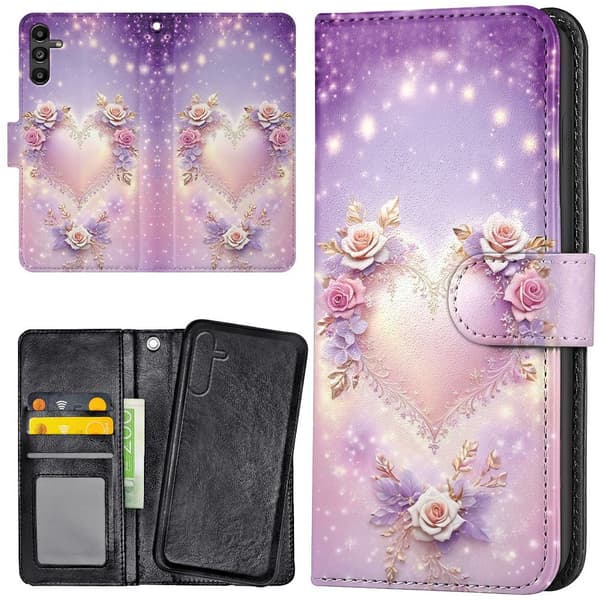 Samsung Galaxy S25 - Lommebok Deksel Heart