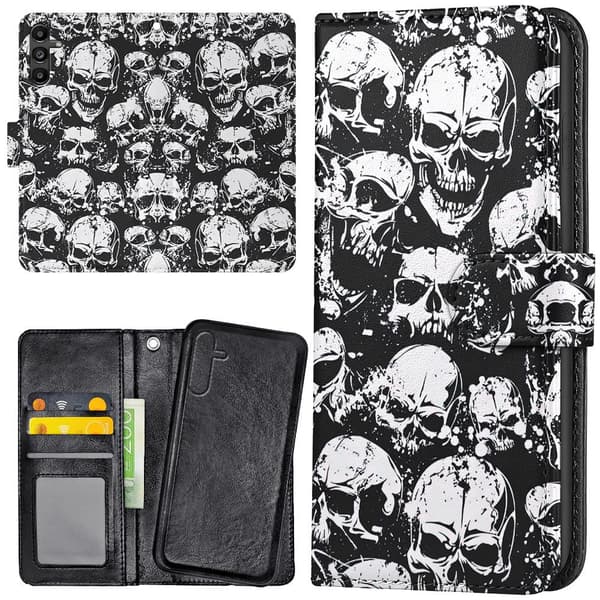 Samsung Galaxy S25 - Lommebok Deksel Skulls