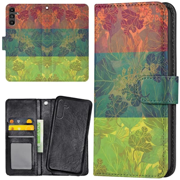 Samsung Galaxy S25 Plus - Mobilcover/Etui Cover Bladmønster