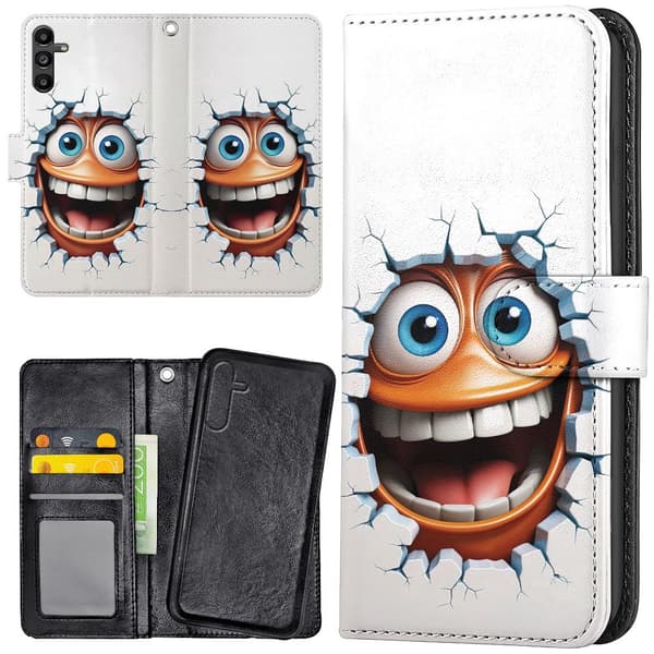 Samsung Galaxy S25 Plus - Lommebok Deksel Emoji