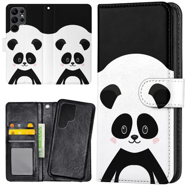 Samsung Galaxy S25 Ultra - Lommebok Deksel Cute Panda