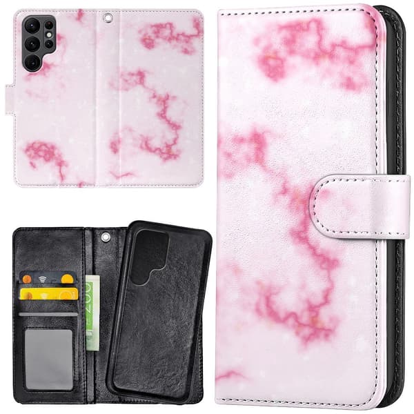 Samsung Galaxy S25 Ultra - Lommebok Deksel Marmor