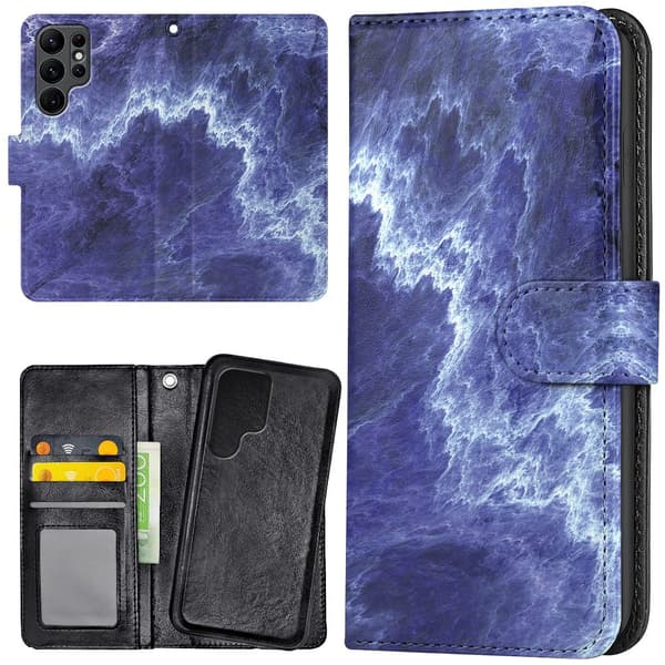 Samsung Galaxy S25 Ultra - Lommebok Deksel Marmor
