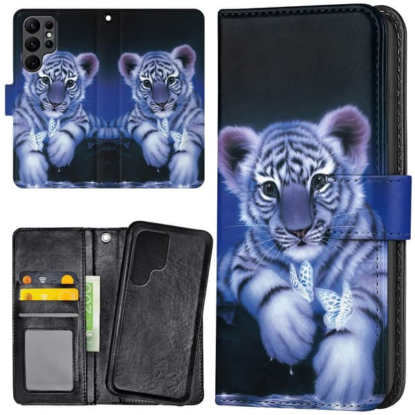 Samsung Galaxy S25 Ultra - Lommebok Deksel Tigerunge