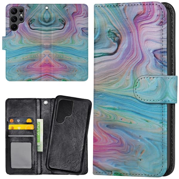 Samsung Galaxy S25 Ultra - Lommebok Deksel Maling Mønster