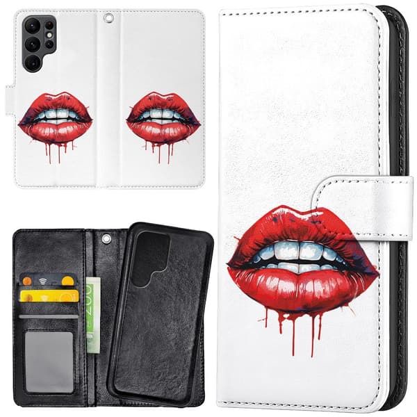 Samsung Galaxy S25 Ultra - Plånboksfodral/Skal Lips