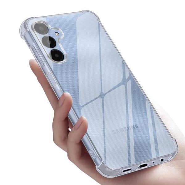 Stötsäker skal för Samsung Galaxy S25 och 2 härdade glas för skärmen samt 2 kameraskydd Phonillico®