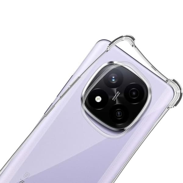 Stötsäker skal - Phonillico - Xiaomi Redmi Note 14 PRO PLUS 5G - Flexibel - Transparent - Förstärkt