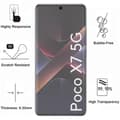 Miniatyrbild 3 av 6: Chock-skydds skal - Phonillico - Xiaomi Poco X7 5G - Mjuk - Transparent - 2 Härdat glas