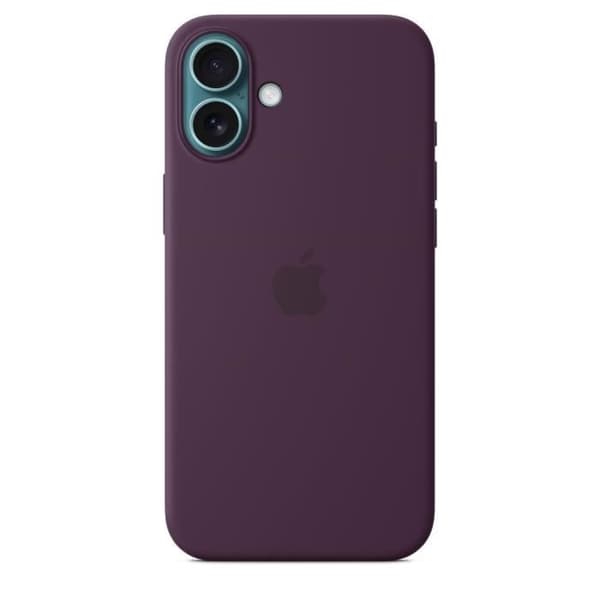 APPLE iPhone 16 Plus - Silikonskal med MagSafe - Plommon