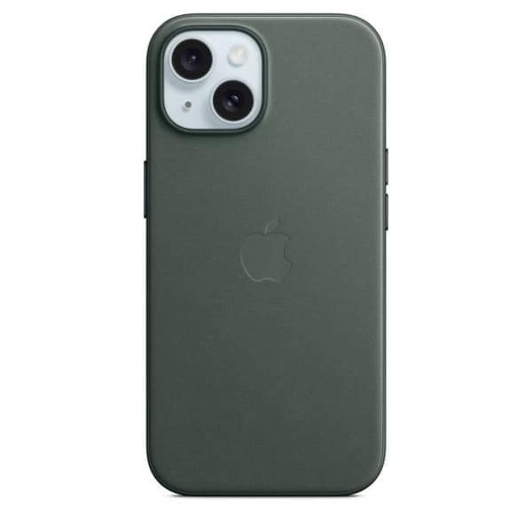Mobiltelefonfodral och etui Apple Fodral i fin väv med MagSafe för iPhone 15 - Grön ek
