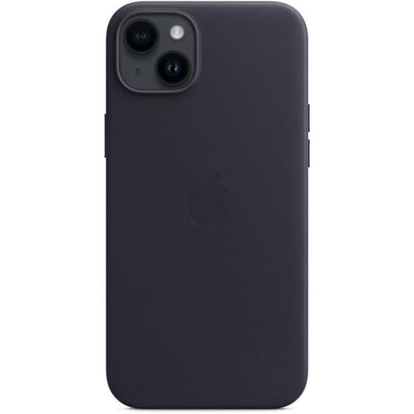 Fodral och mobiltelefonetui Apple läderfodral med MagSafe för iPhone 14 Plus - Midnatt