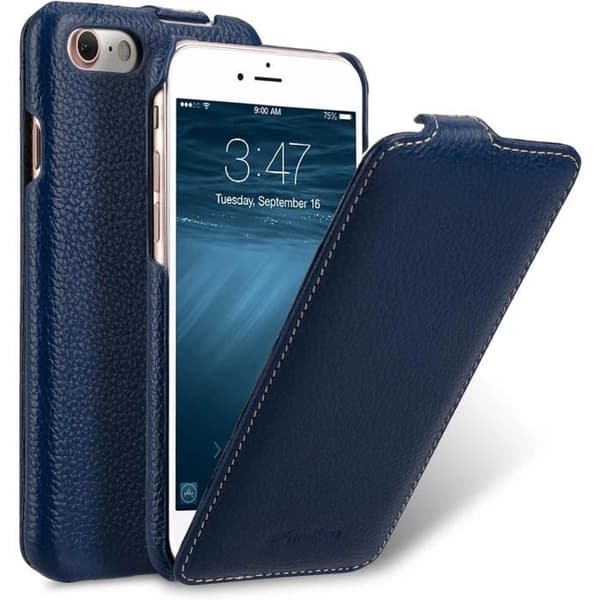 Läderetui - GENERIC - iPhone SE 2020, iPhone 7, iPhone 8 - Blå - Optimalt skydd - Elegant design