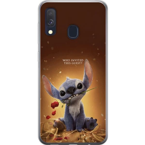 Samsung Galaxy A40 Läpinäkyvä kuori Stitch