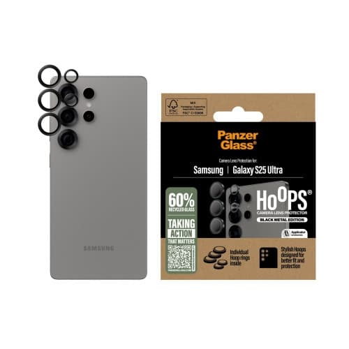 PanzerGlass - Hoops Lens Protector Galaxy S 2025 Ultra, black