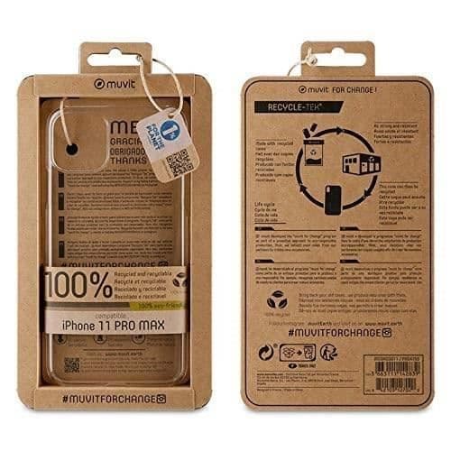 MUVIT FOR CHANGE Recycletek Transparent Open: Apple iPhone 11 Pro Max