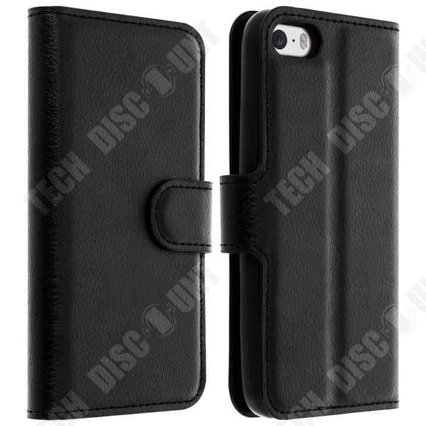 TD® Lämplig för iPhone 5S mobiltelefonfodral flip wallet fodral kort skyddsfodral drop