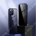 Miniatyrbild 2 av 4: TD® Lämplig för iPhone12 dubbelsidigt telefonfodral Apple 12 Pro skyddande magnetisk metallram guld