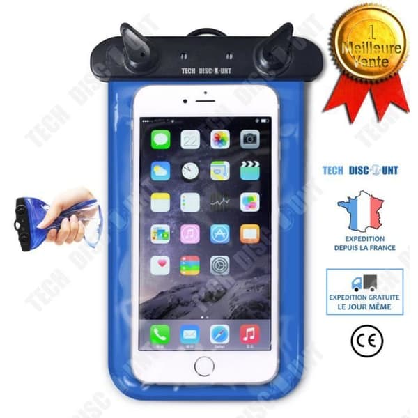 TD® universal vattentätt fodral mobiltelefon skyddsfodral vattentätt skal iphone samsung vattentät smartphone android