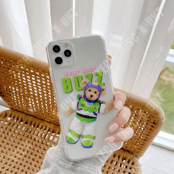 TD® nytt mobiltelefonfodral iphone12 söt björn Silikontelefonfodral