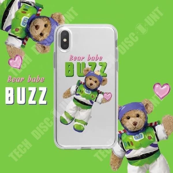 TD® nytt mobiltelefonfodral iphone12 söt björn Silikontelefonfodral