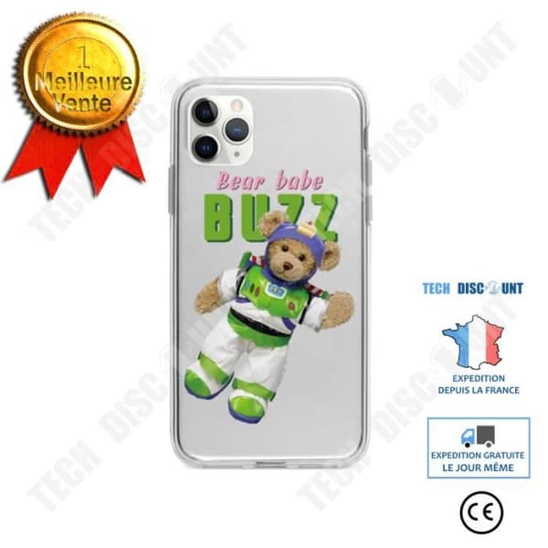 TD® nytt mobiltelefonfodral iphone12 söt björn Silikontelefonfodral