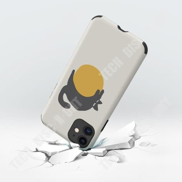 TD® handmålad kattungekonst för Apple iPhone12 mobilfodral Charmigt silikonfodral