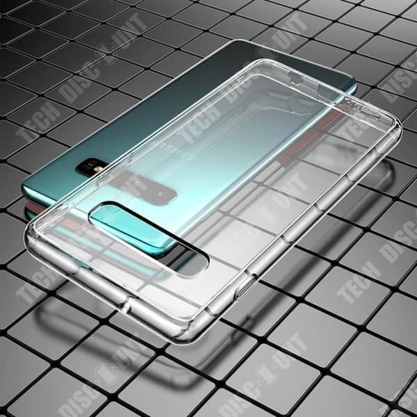 TD® Mobiltelefonfodral för Samsung Galaxy S10+ Transparent TPU+PC Anti-Drop och Anti-Collision Shell för mobiltelefon