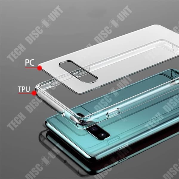 TD® Mobiltelefonfodral för Samsung Galaxy S10+ Transparent TPU+PC Anti-Drop och Anti-Collision Shell för mobiltelefon