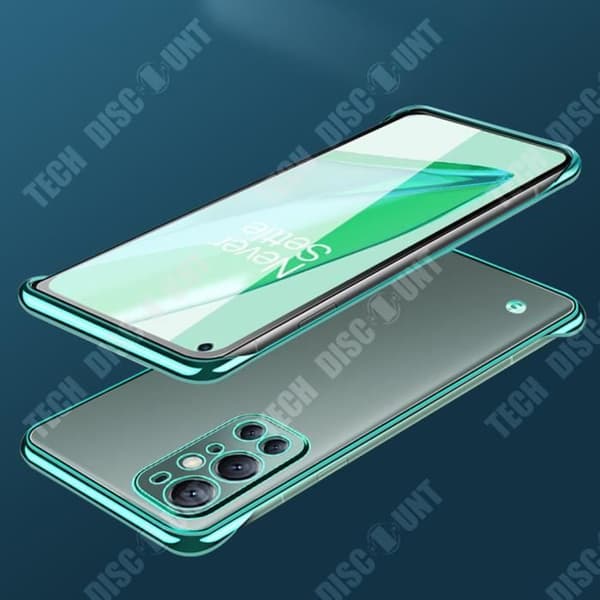 TD® Lämplig för oneplus 9pro mobiltelefonfodral genomskinlig galvanisering kantlöst anti-dropp halvpack hårt fodral