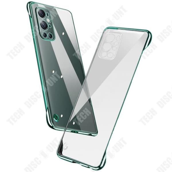 TD® Lämplig för oneplus 9pro mobiltelefonfodral genomskinlig galvanisering kantlöst anti-dropp halvpack hårt fodral