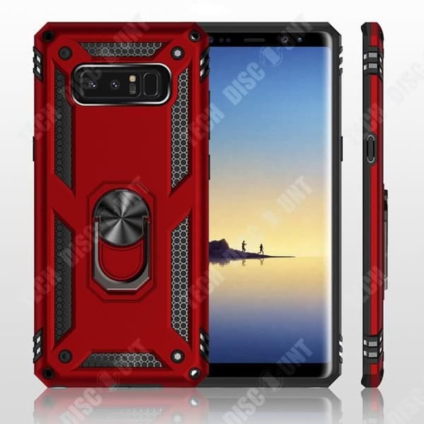TD® magnetiskt bilfodral för Samsung Galaxy Note8 All-inclusive metallringhållare Mjuk och hållbar kombination