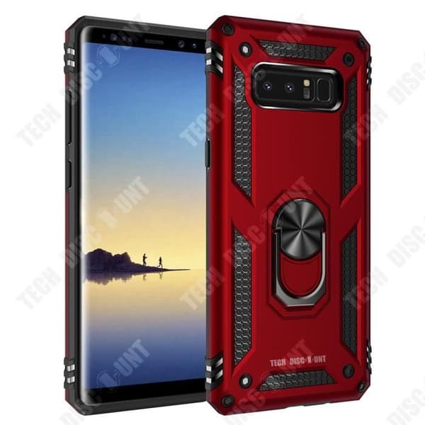 TD® magnetiskt bilfodral för Samsung Galaxy Note8 All-inclusive metallringhållare Mjuk och hållbar kombination