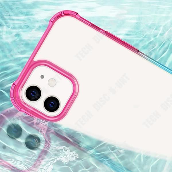 TD® Gradient telefonfodral Passar till iPhone 12 Högnivåskydd Frostad gradient Komplett skydd för linsen