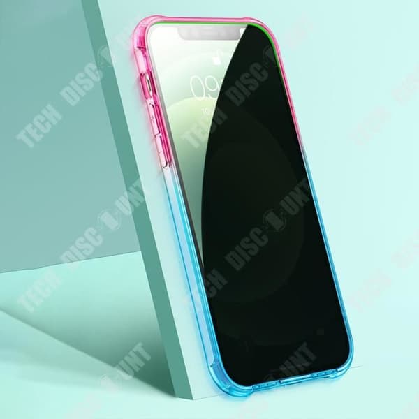 TD® Gradient telefonfodral Passar till iPhone 12 Högnivåskydd Frostad gradient Komplett skydd för linsen