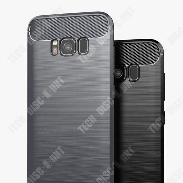 TD® Samsung Galaxy S8 telefonfodral S8 kolfiber Anti-fall och anti-kollisionsskydd