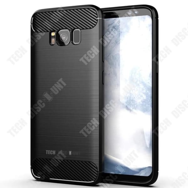 TD® Samsung Galaxy S8 telefonfodral S8 kolfiber Anti-fall och anti-kollisionsskydd