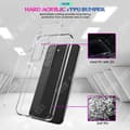 Miniatyrbild 3 av 4: TD® genomskinligt telefonfodral mot fingeravtryck för Samsung Galaxy S22 Dammtät TPU-material Metallstruktur n