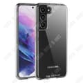 Miniatyrbild 1 av 4: TD® genomskinligt telefonfodral mot fingeravtryck för Samsung Galaxy S22 Dammtät TPU-material Metallstruktur n
