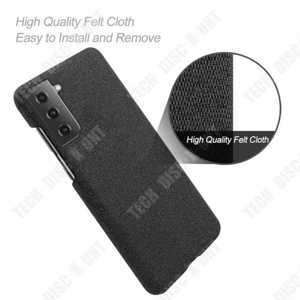 TD® All-inclusive Tygtelefonfodral för Samsung Galaxy S21 Premium Textile Tyg Kameraskydd
