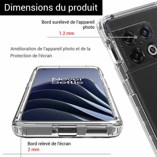 TD® Lämplig för oneplus 10 pro film allt-i-ett mobiltelefonfodral två-i-ett fallsäkert skyddsfodral