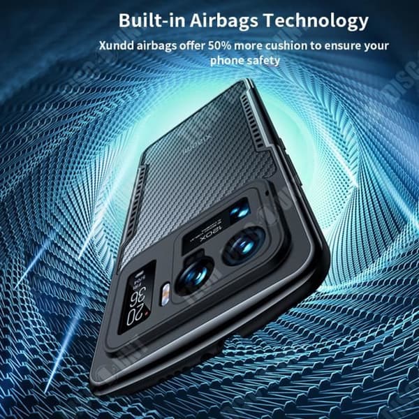 TD® kolfiber anti-dropp mobiltelefonfodral lämpligt för Xiaomi anti-fingeravtryck värmeavledning 1